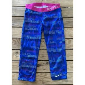 NIKE Pro Girl’s Cropped Yoga Athletic Leggings XL